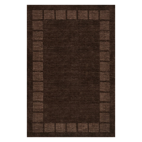 Lira High-Low Wool-Blend Rug | Truffle Brown