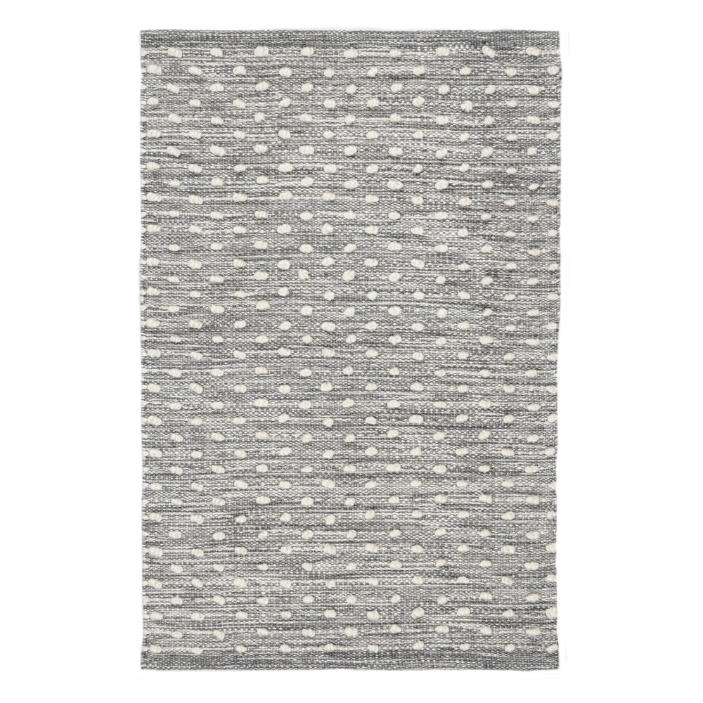 Hobnail Handwoven Performance Rug | Grey