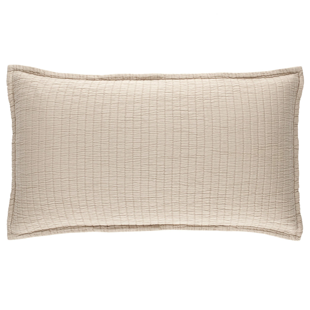 Boyfriend Matelasse Sham | Sand