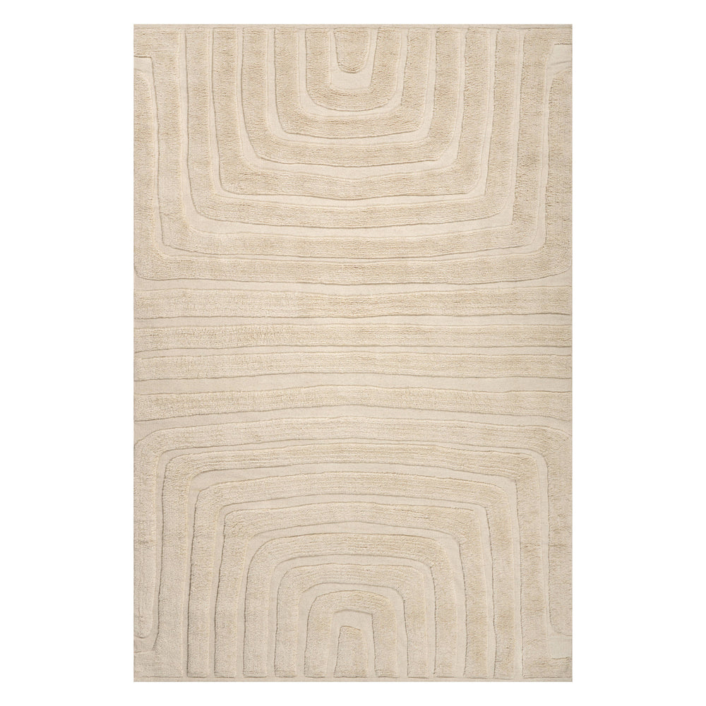Ais Abstract Bohemian Rug | Ivory