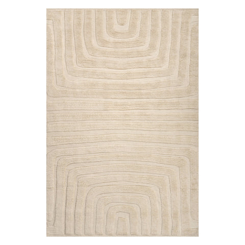Ais Abstract Bohemian Rug | Ivory
