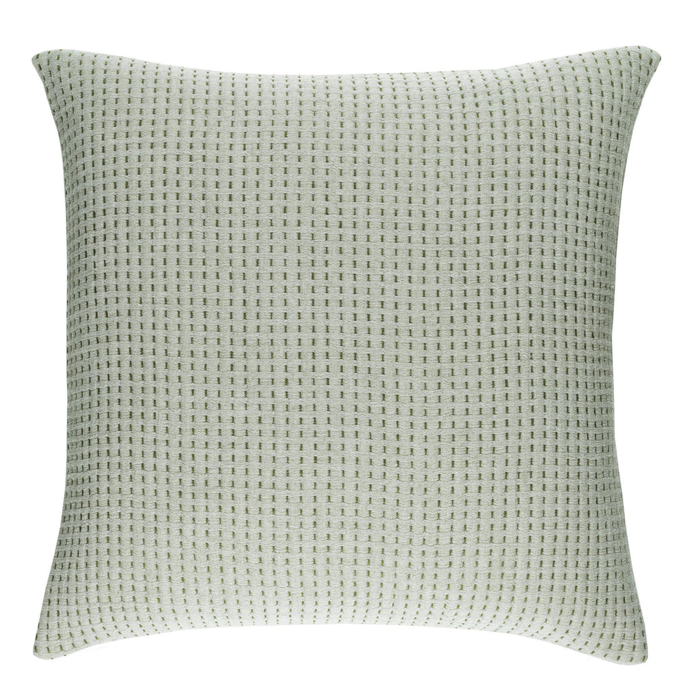 Pick Stitch Matelasse Sham | Evergreen