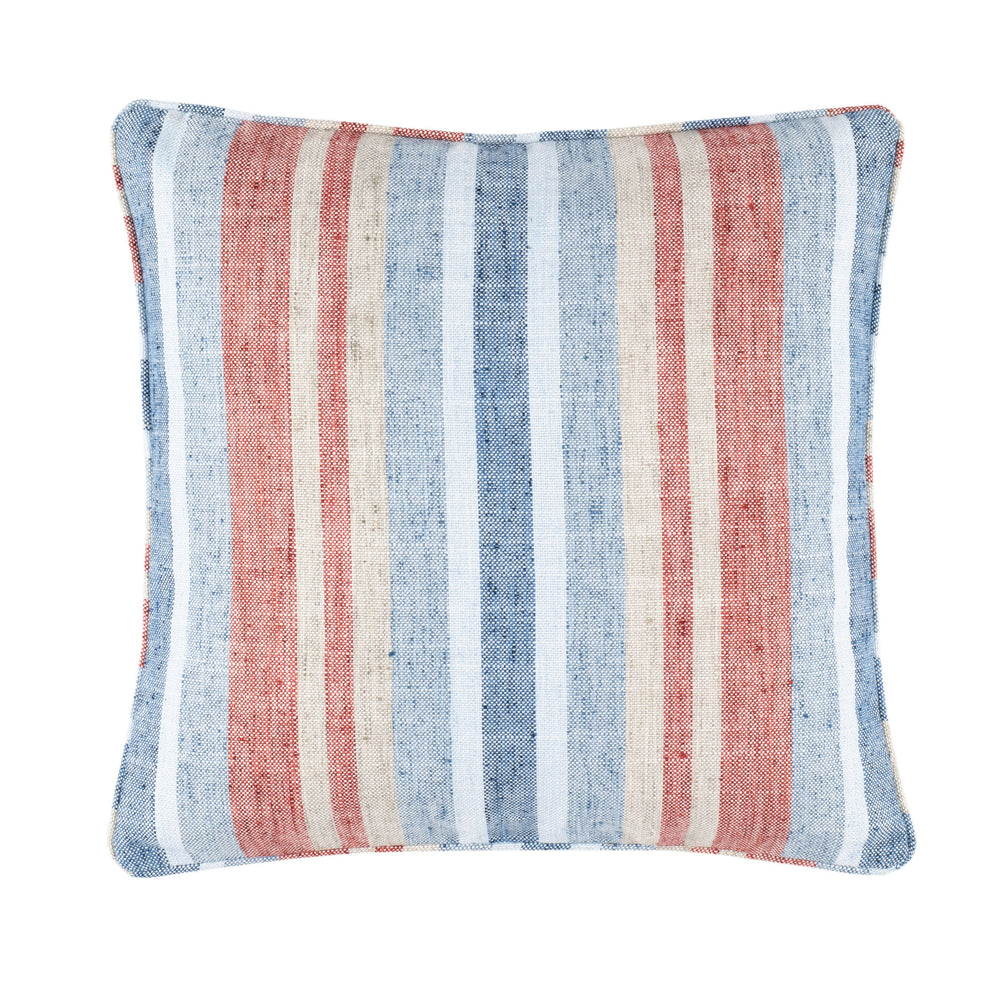 Miles Stripe Decorative Indoor/Outdoor Pillow Cover | Navy