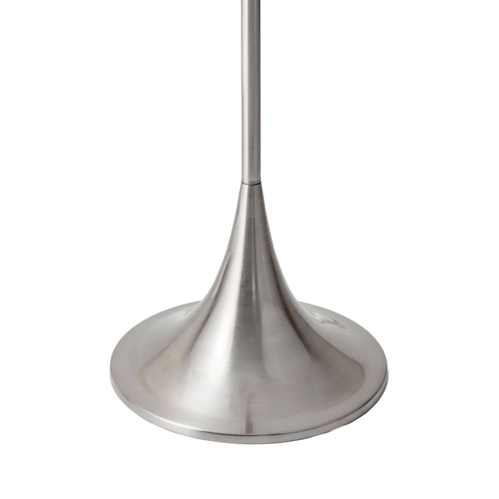 64-inch Metal Staff Pole Floor Lamp | Silver