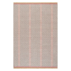 Pondicheri Hand-Tufted Striped Wool-Blend Rug | Grey