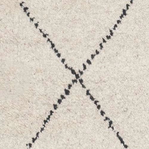 Numa Hand Knotted Wool Rug Swatch | Black