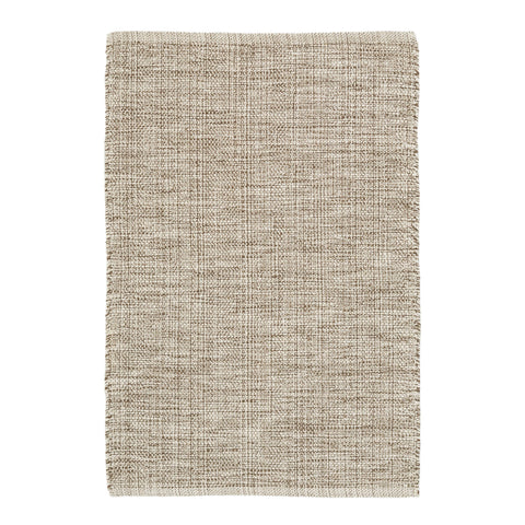Marled Handwoven Cotton Rug | Brown