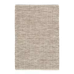 Marled Handwoven Cotton Rug | Brown