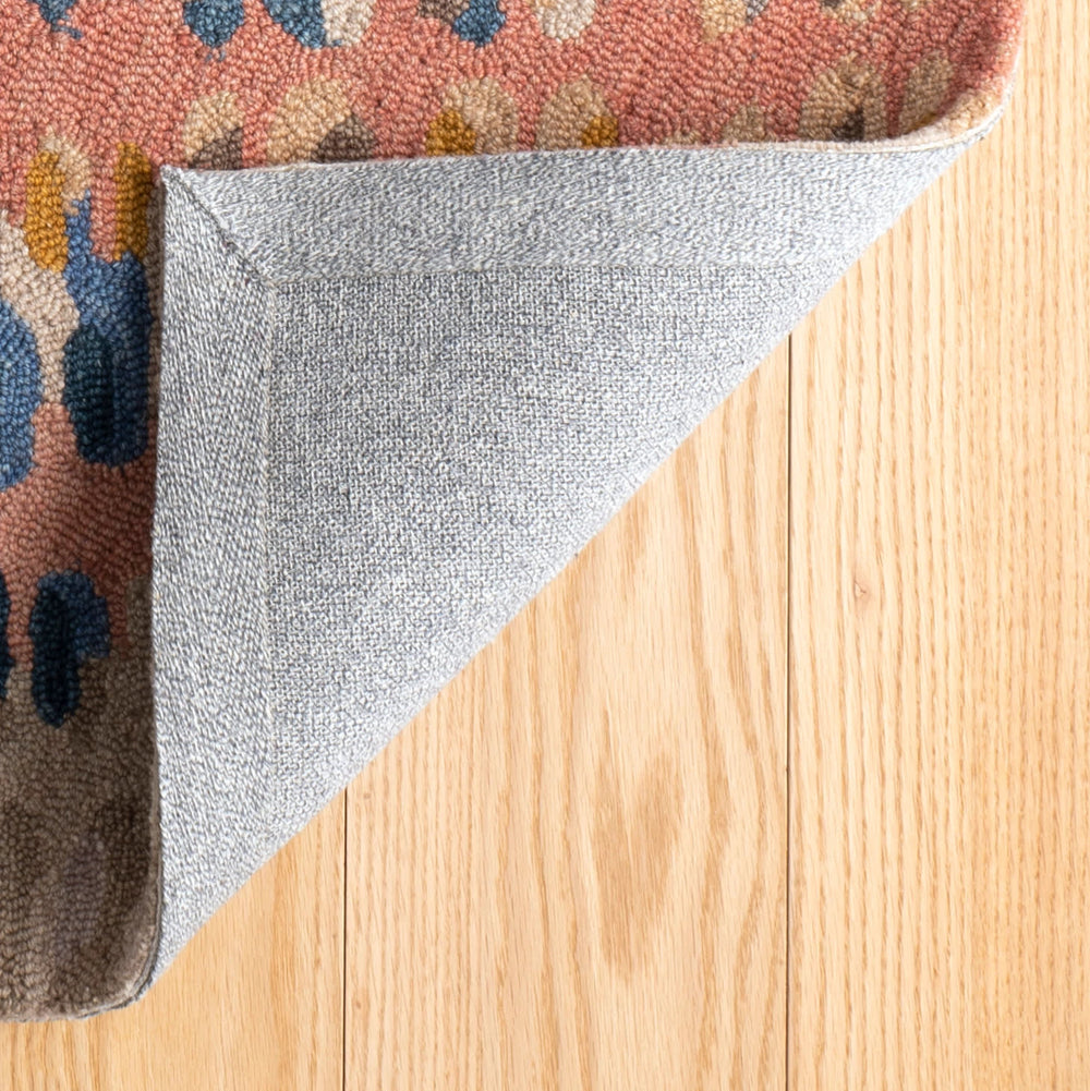 Paint Chip Hand Micro Hooked Wool Rug | Coral