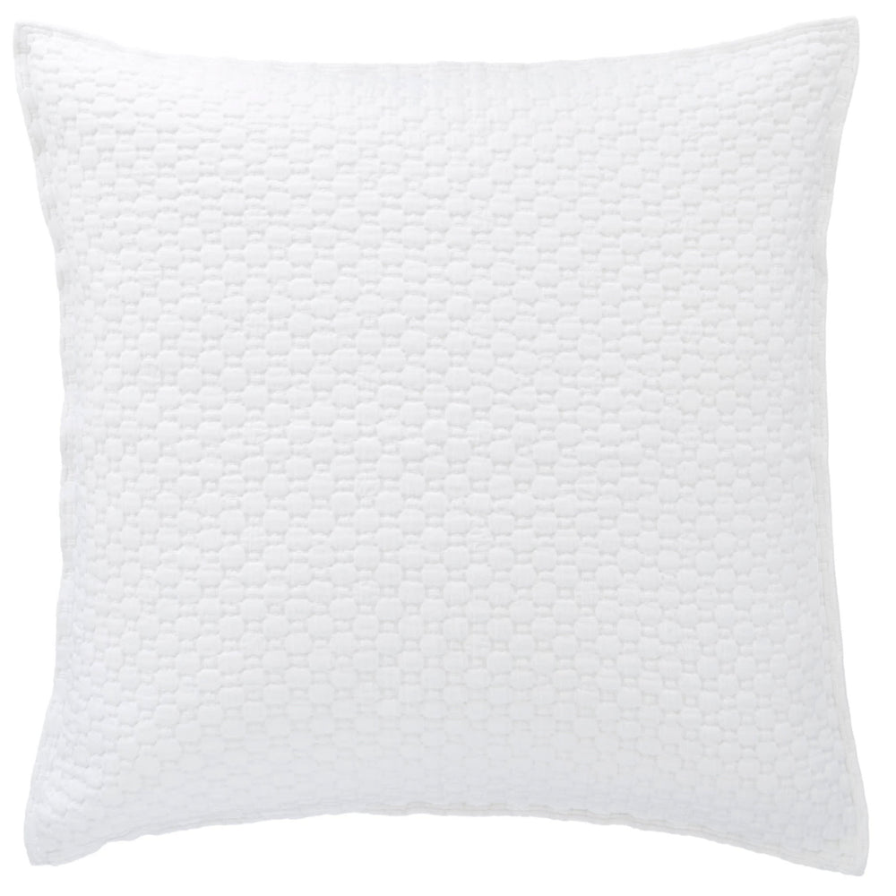 Lodi Matelasse Sham | White
