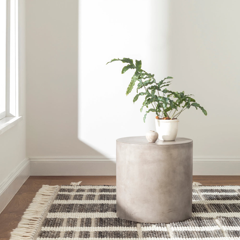 Tory Hand Knotted Wool Rug | Grey/Ivory
