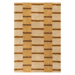 Saga Geometric Cotton Rug | Ivory