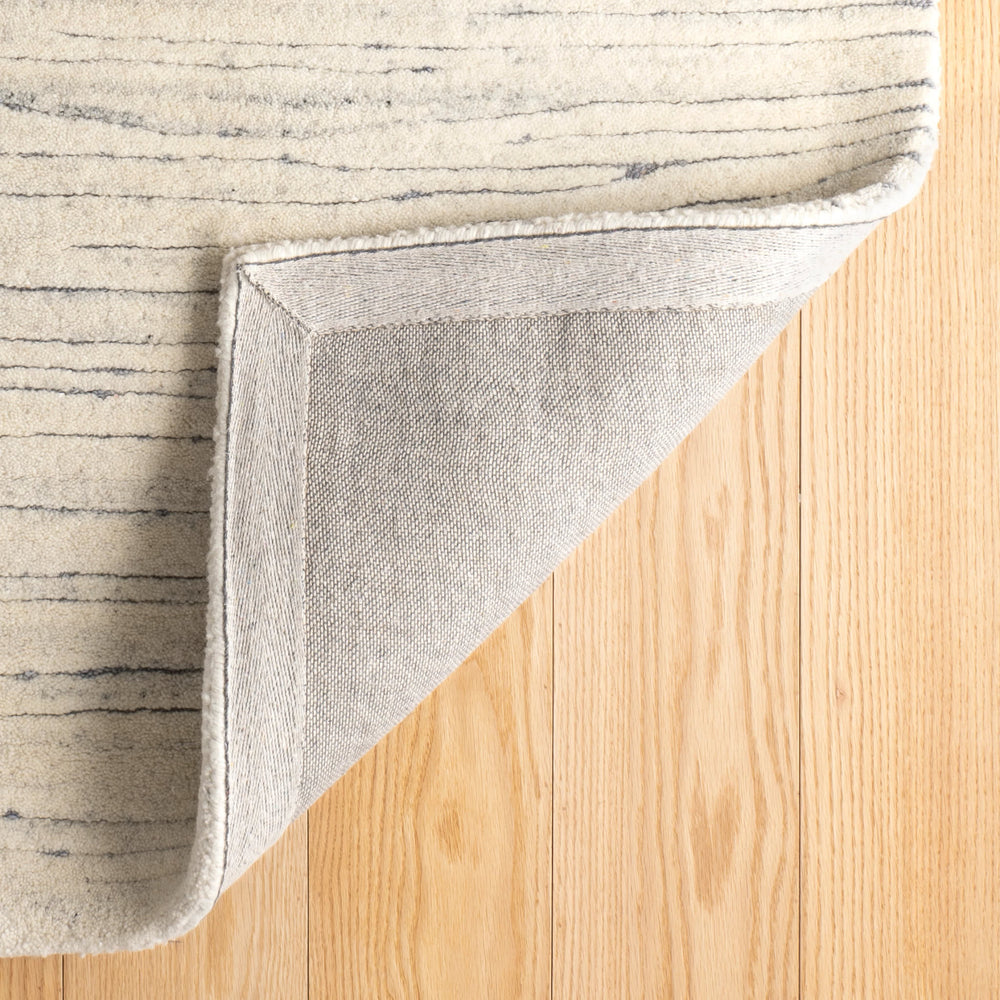 Avery Hand Tufted Wool Rug | Pewter Blue