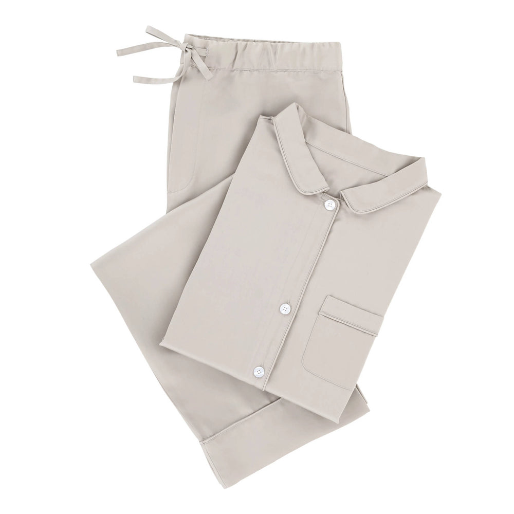 Silken Solid Pajama | Grey