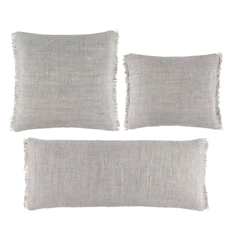 Griffin Linen Decorative Pillow Cover | Grey