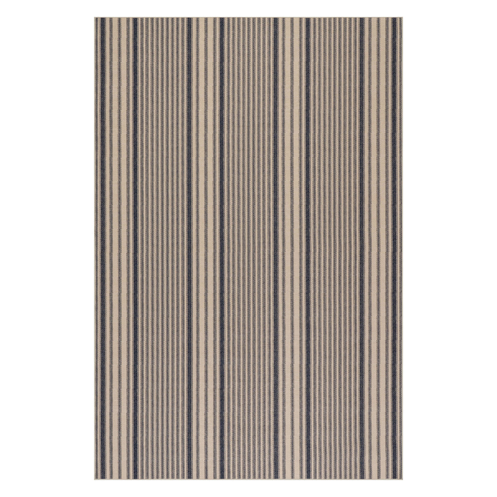 Axiom Coastal Striped Machine Washable Rug | Navy