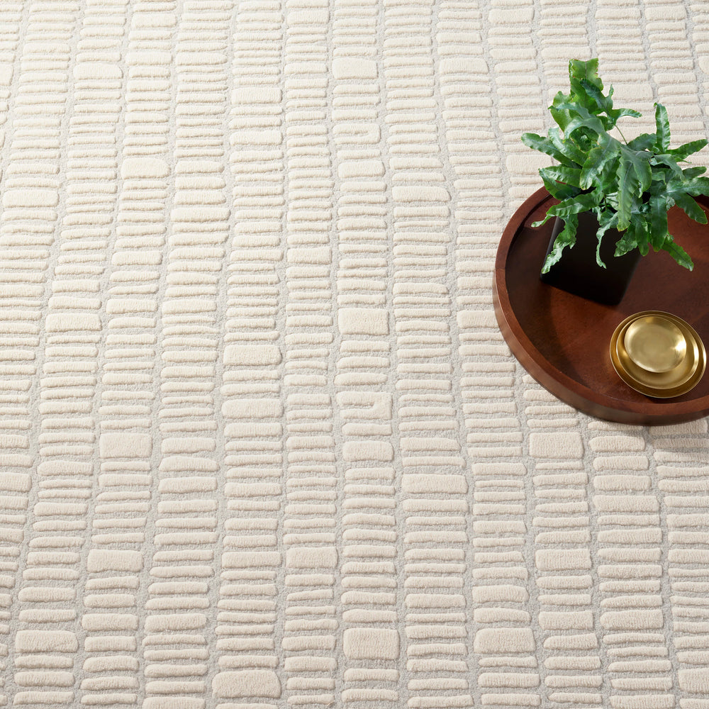 Roark Hand Tufted Wool Rug | Ivory