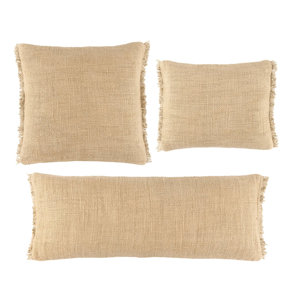Griffin Linen Decorative Pillow Cover | Parchment