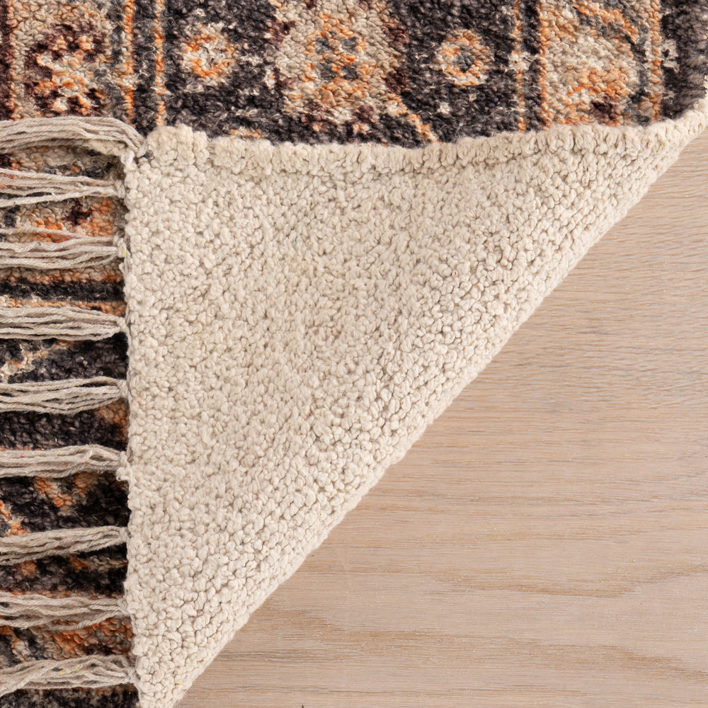 Mire Vintage Handmade Cotton Rug | Eggplant