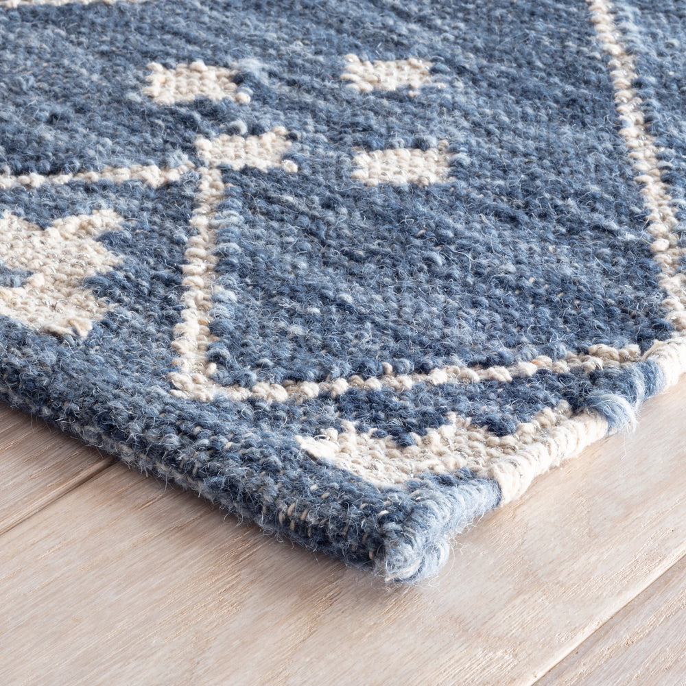 Kota Handwoven Wool Rug | Indigo