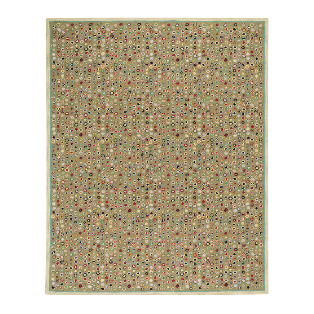 Cats Paw Hand Micro Hooked Wool Rug | Sage