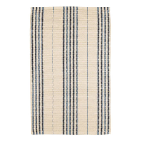 Conway Handwoven Cotton Rug | Blue