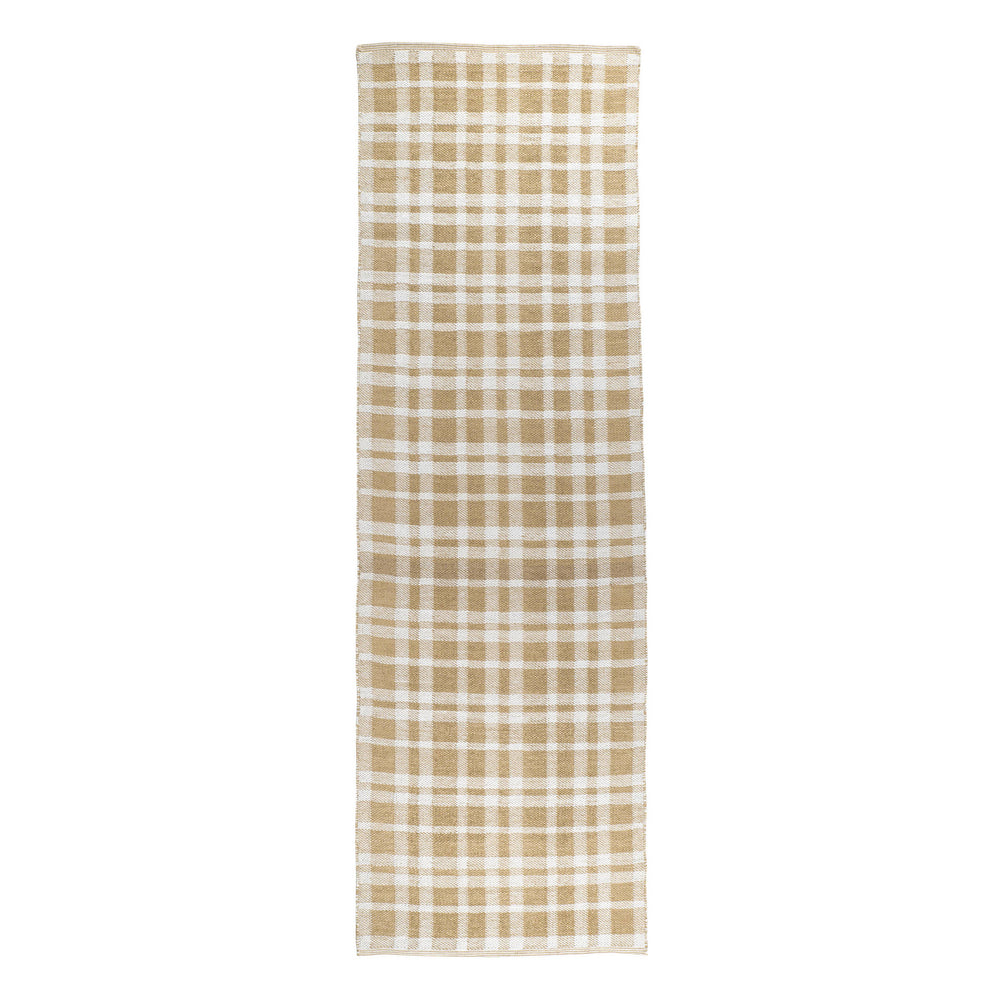Tattersall Handwoven Indoor/Outdoor Rug | Khaki