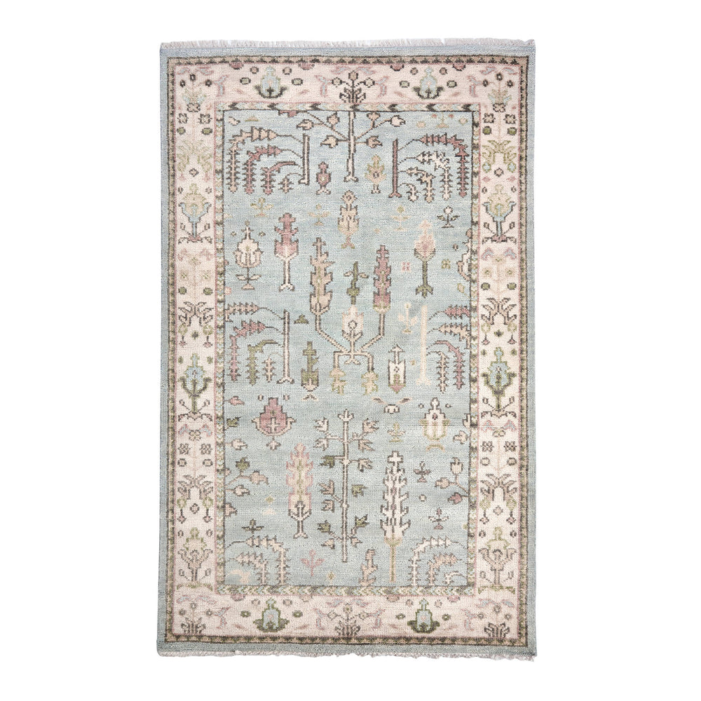 Athens Hand Knotted Wool Rug | Sky