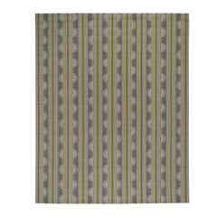Button Hand Micro Hooked Wool Rug | Grey