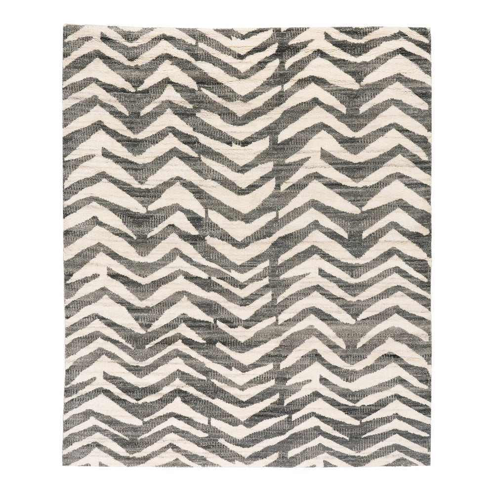 Farah Hand Knotted Wool Rug | Grey