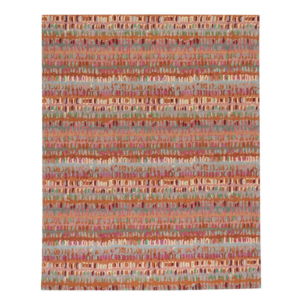 Paint Chip Hand Micro Hooked Wool Rug | Clay