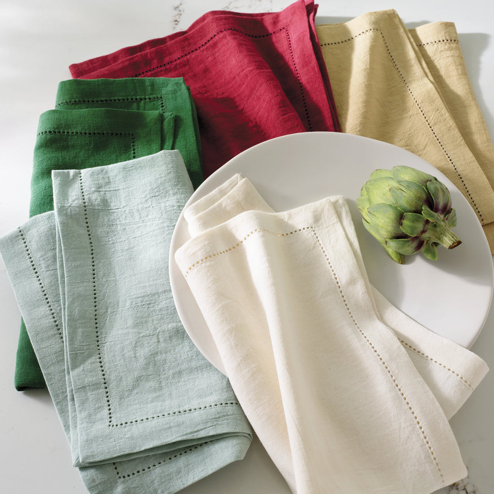 Haven Hemstitch Napkin Set of 4 | Wheat