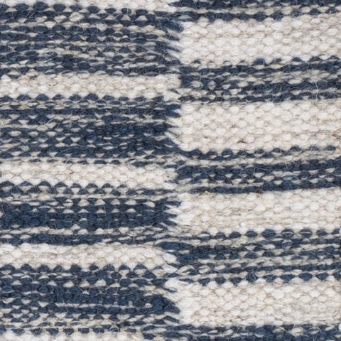 Heights Handwoven Wool Rug Swatch | Denim