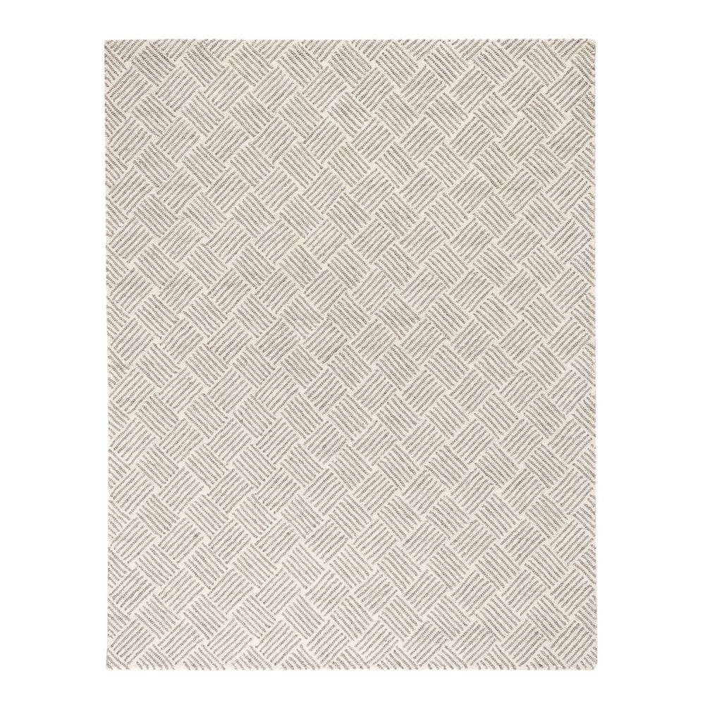 Layers Hand Hooked Wool Rug | Grey
