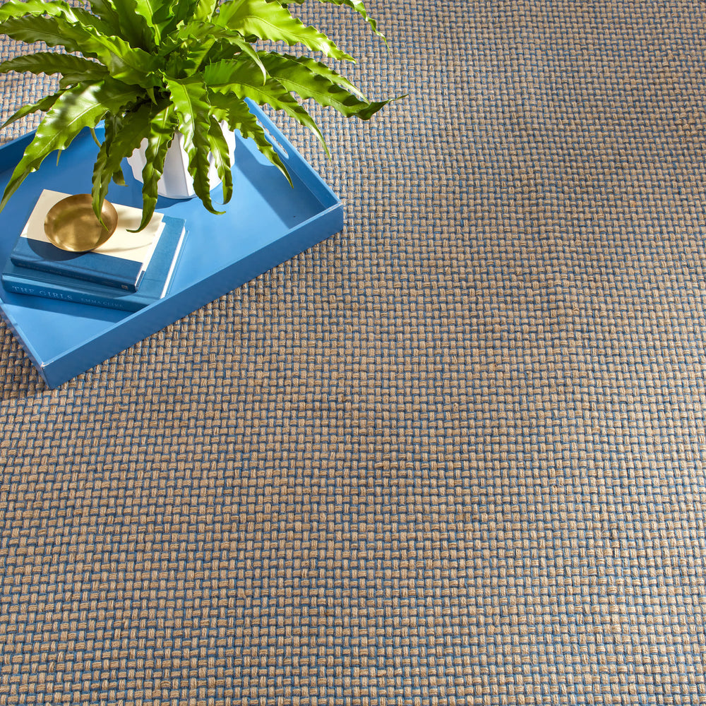 Donnie Handwoven Jute Rug | Navy