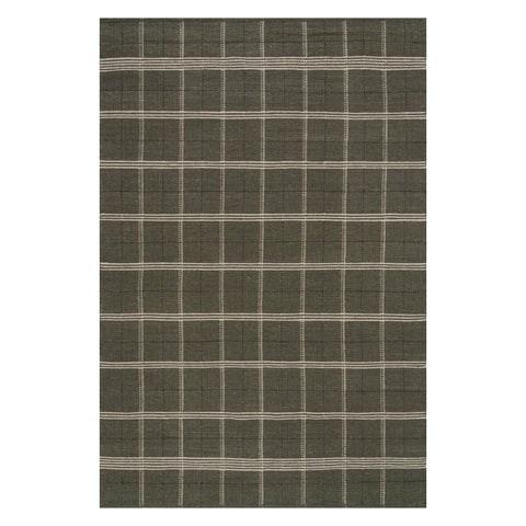 Downing Plaid Wool Rug by Nate Berkus | Green