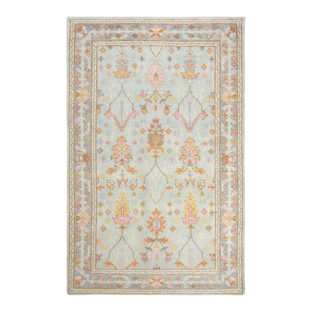 Mara Hand Knotted Wool Rug | Sky