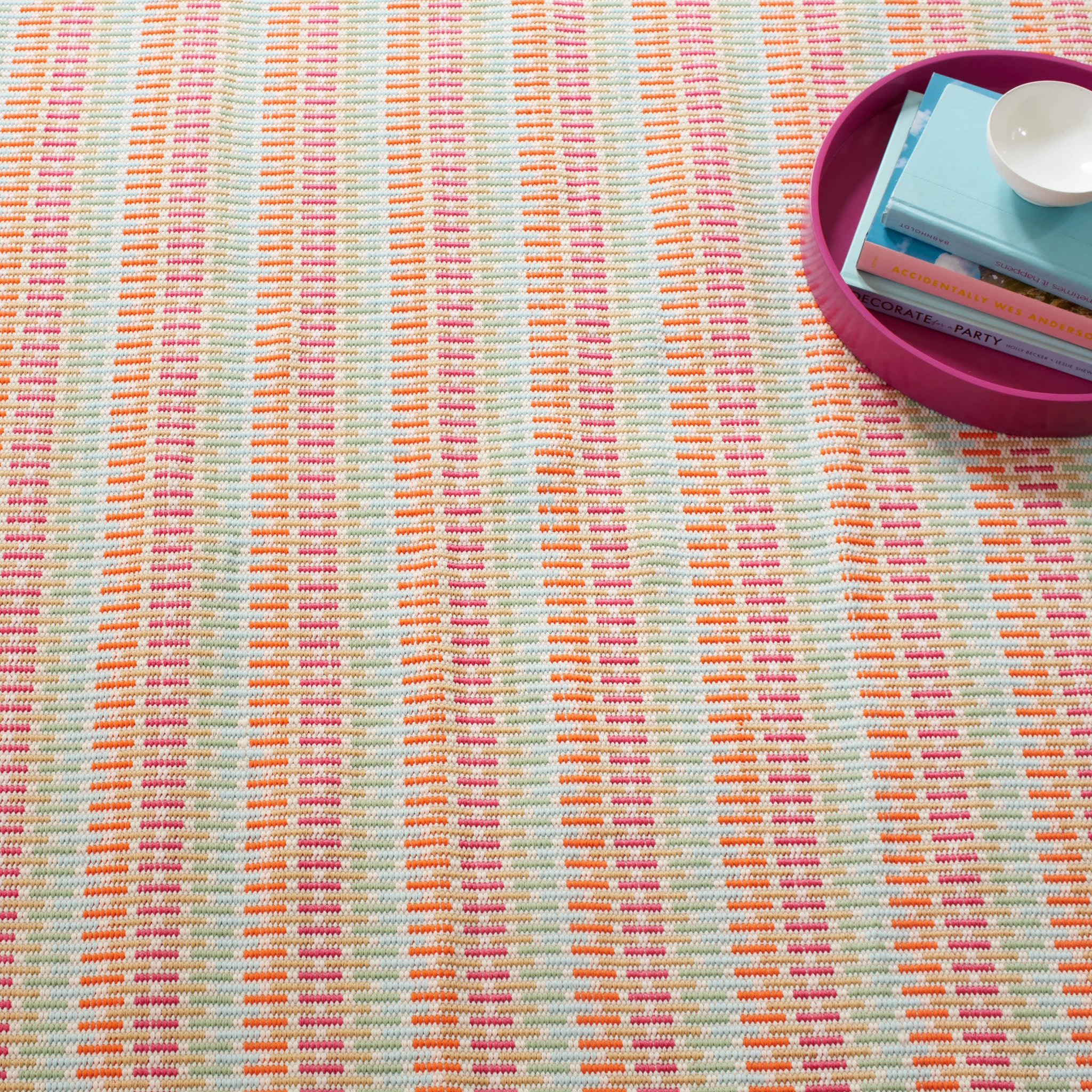 Candy Stripe Handwoven Indoor/Outdoor Rug | Multi – Annie Selke