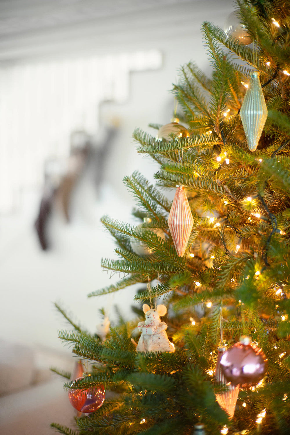 Ribbed Rhombus Ornaments/Set of 6 | Mineral