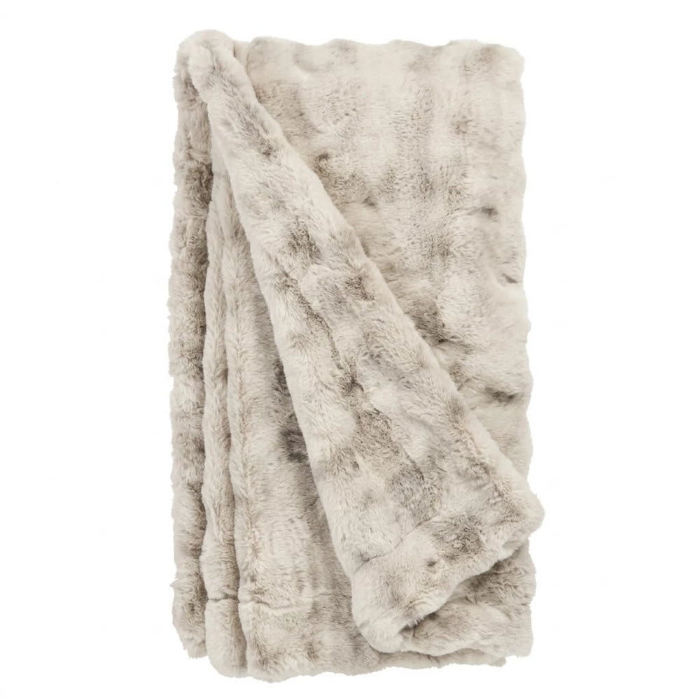 Fab Faux Throw | Silver