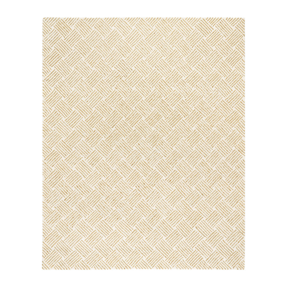Layers Hand Hooked Wool Rug | Ochre