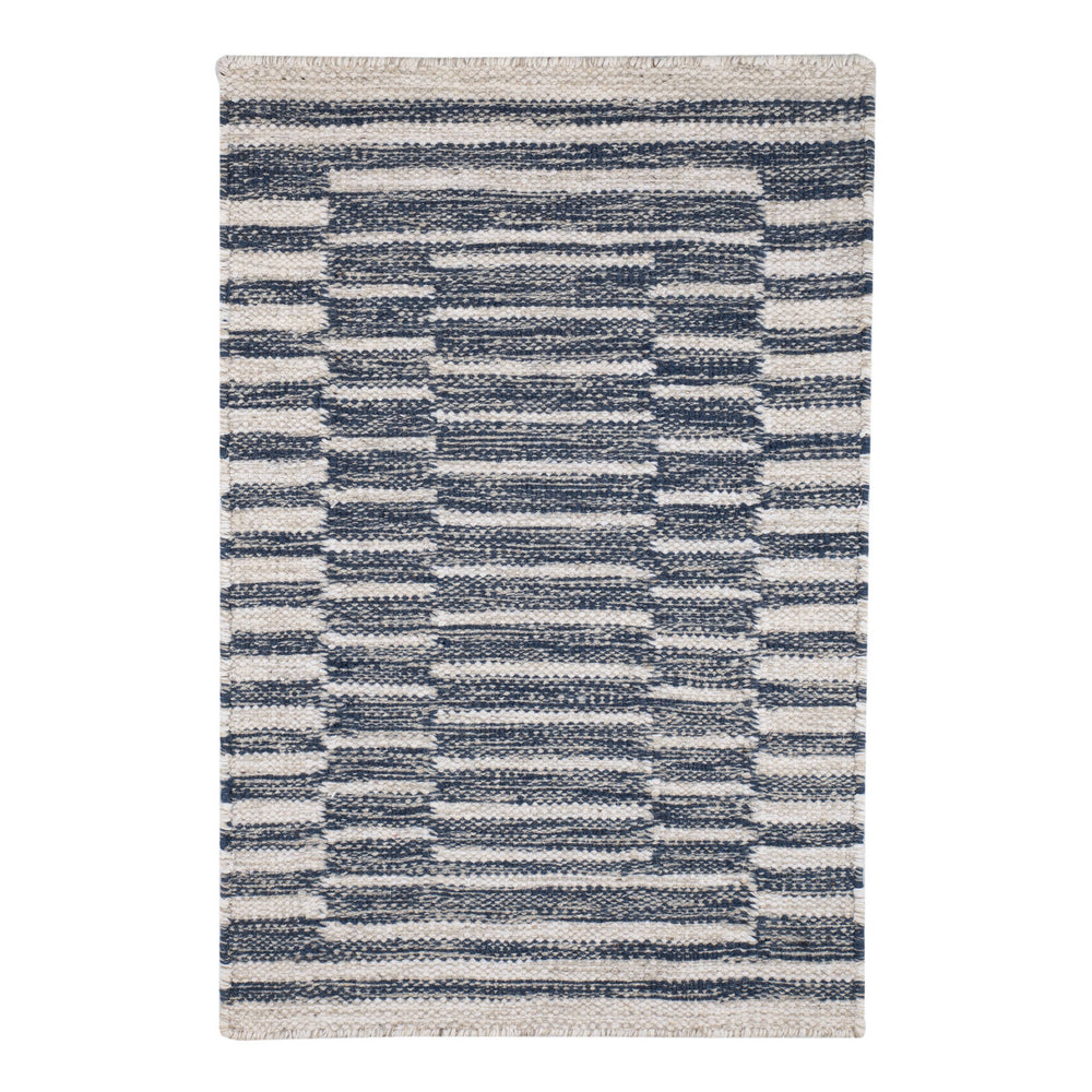 Heights Handwoven Wool Rug | Denim