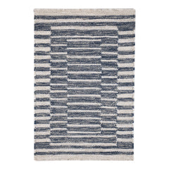 Heights Handwoven Wool Rug | Denim