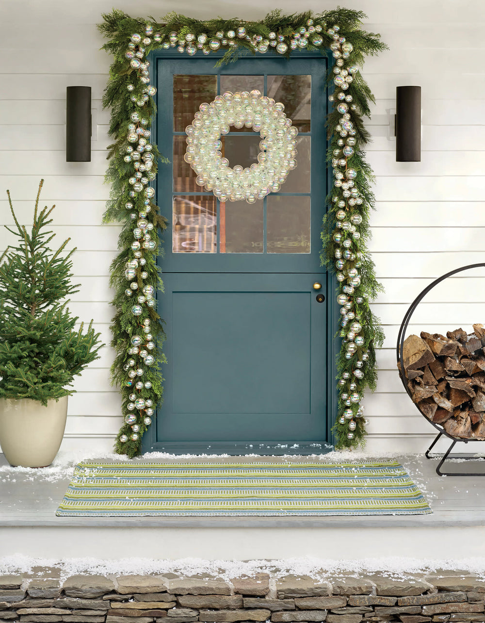 Always Greener Handwoven Indoor/Outdoor Rug | Blue/Green