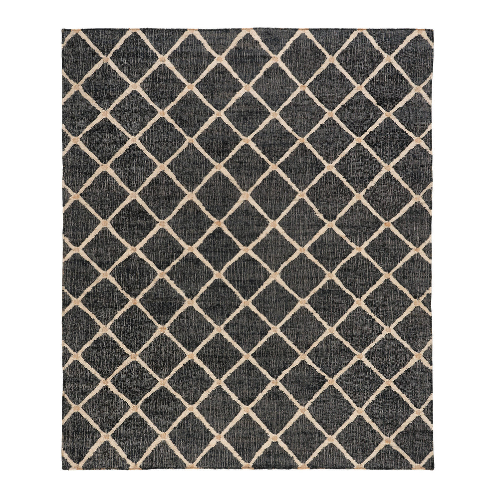 Kali Handwoven Jute Rug | Black