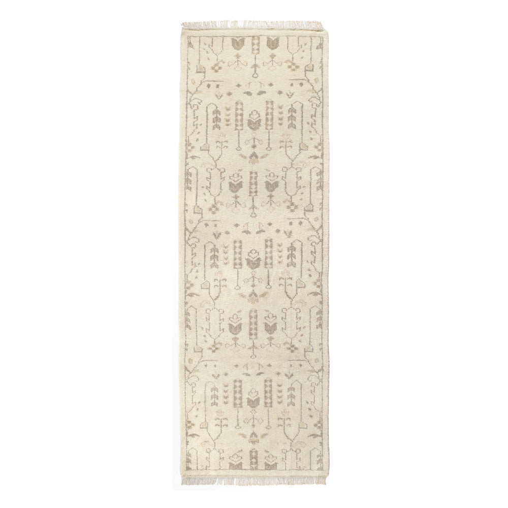 Dara Hand Knotted Wool Rug | Cream