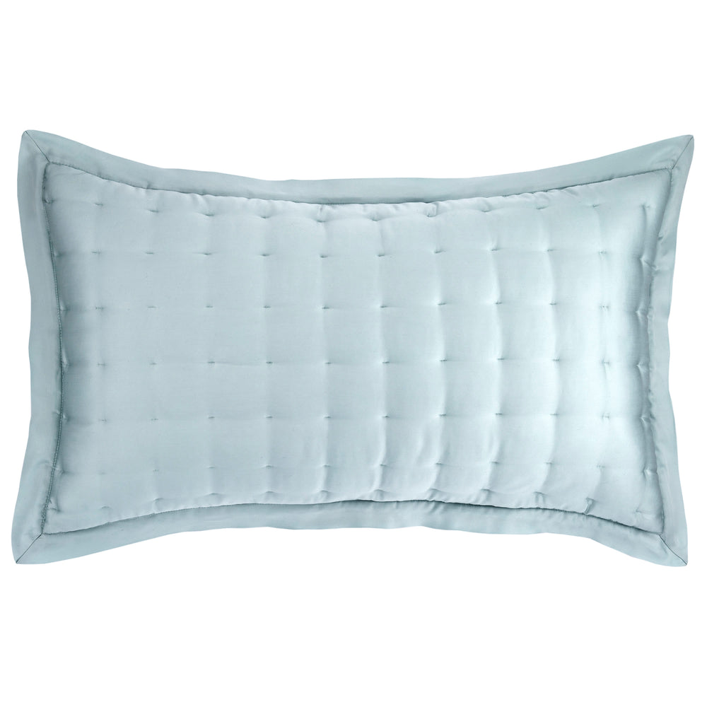 Silken Solid Puff Sham | Robin's Egg Blue
