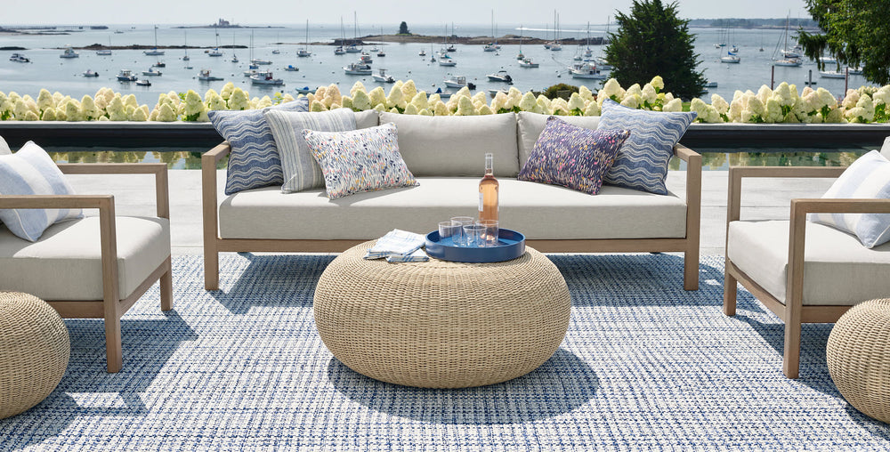 Journey Handwoven Indoor/Outdoor Rug | Blue