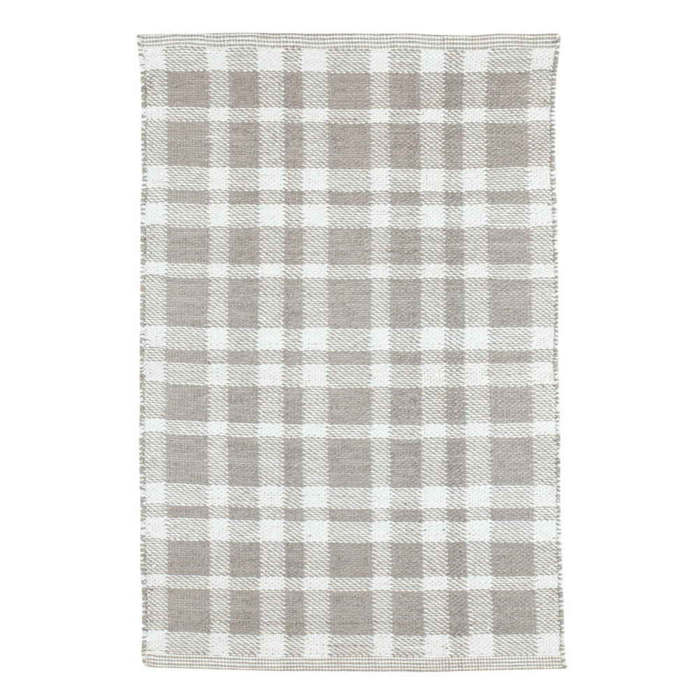 Tattersall Handwoven Indoor/Outdoor Rug | Grey
