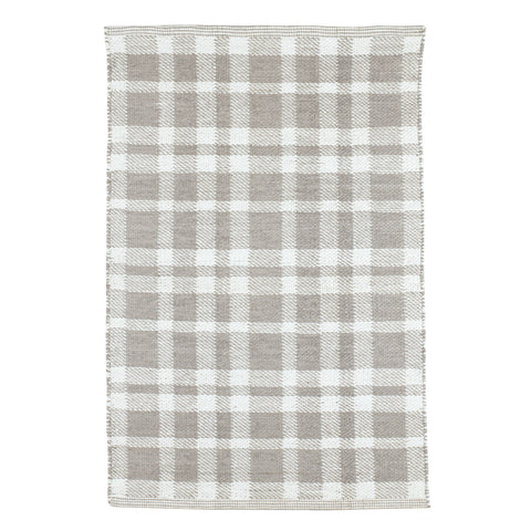 Tattersall Handwoven Indoor/Outdoor Rug | Grey